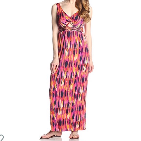 Trina Turk Margery Indio Ikat Jersey Maxi Dress - Picture 4 of 4
